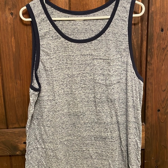 Set of 2 Men's Old Navy soft wash tank tops - Size large, color Blue - Picture 1 of 9